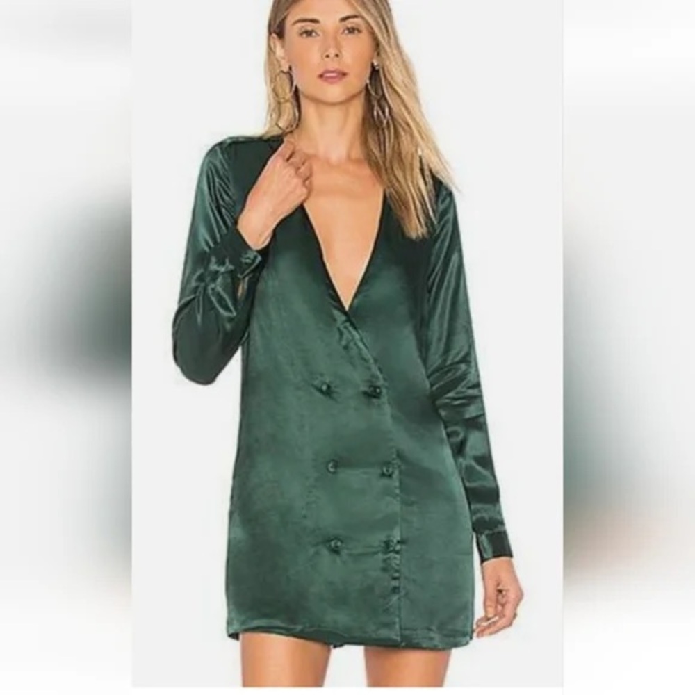 L’Academie Emrald Green Blazer Dress